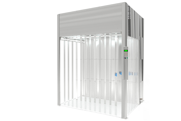 Laminar flow box for GMP production line